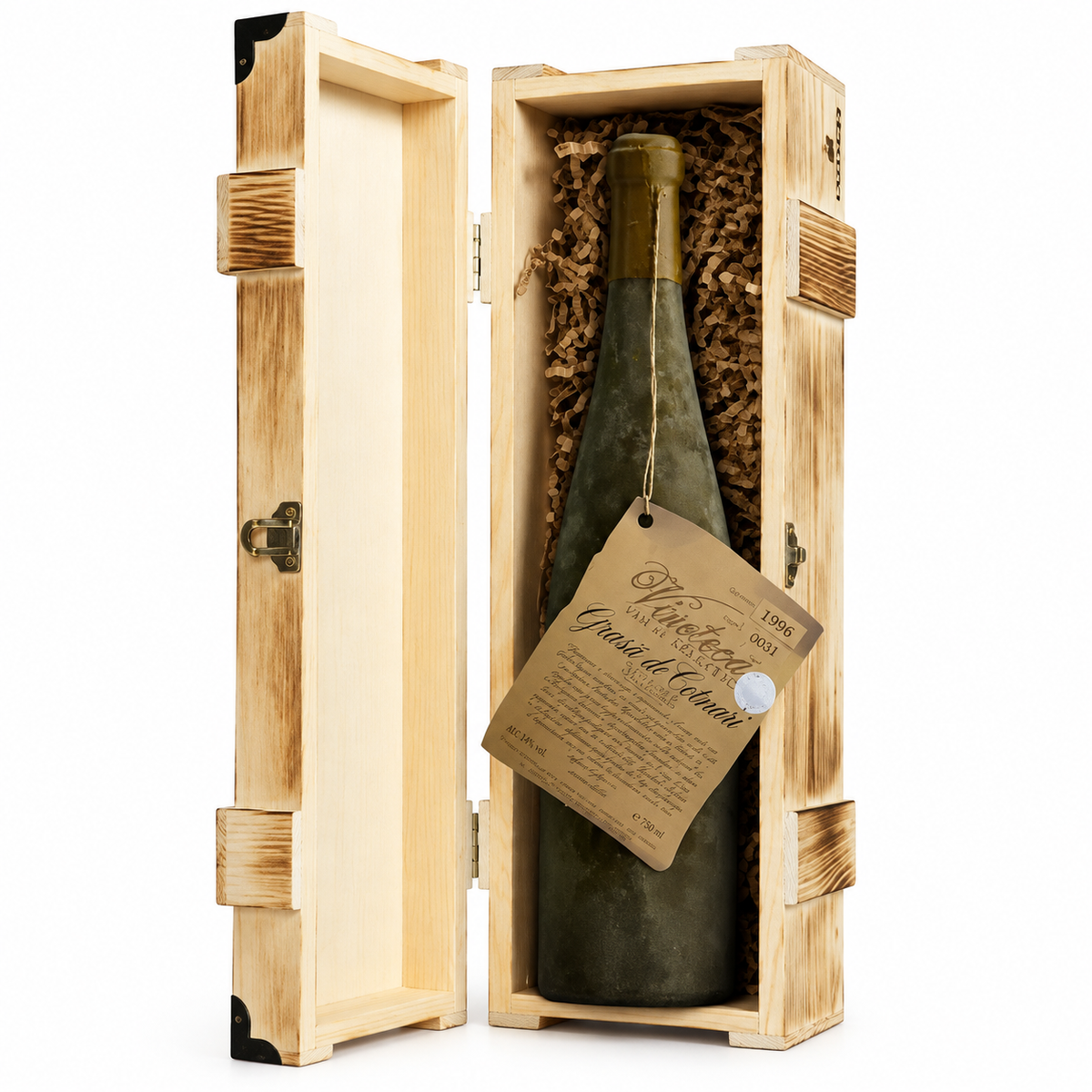 Grasă de Cotnari Vinoteca Cutie Lemn 1996, vin alb dulce, 0,75 L
