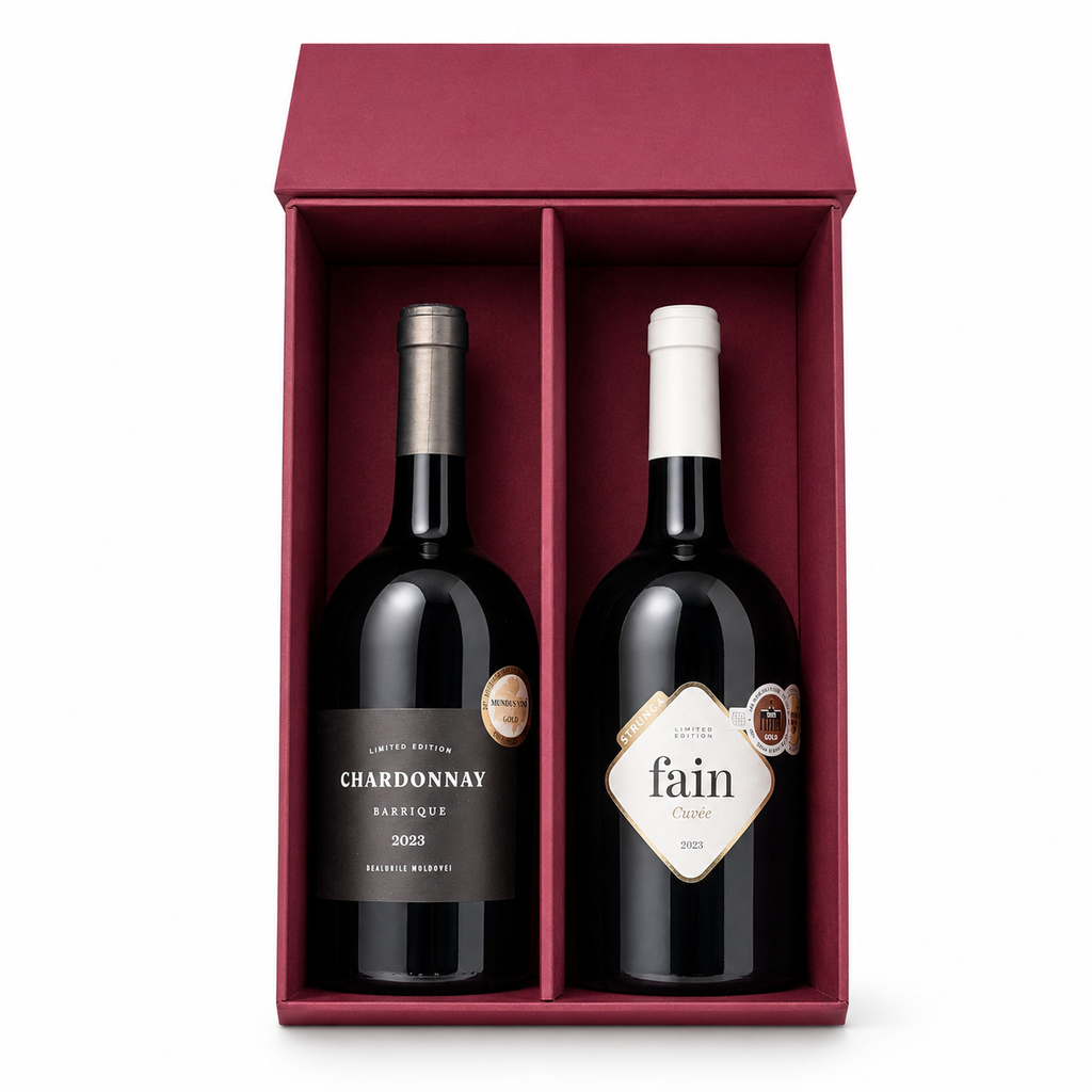 Strunga Cutie Premium Fain Cuvée & Chardonnay Barrique 2x0.75L