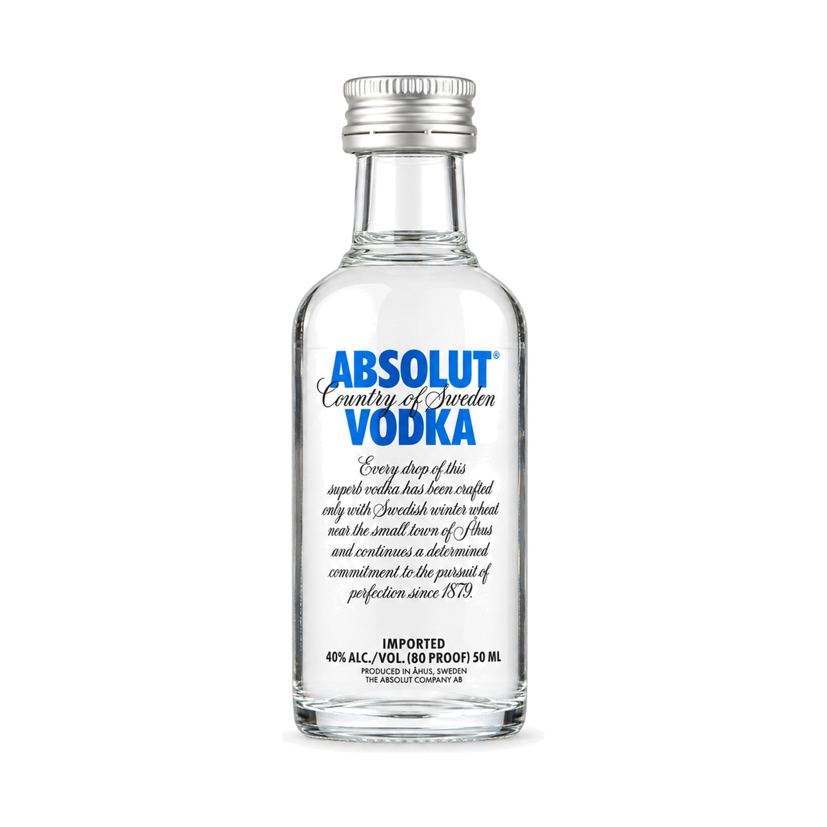 Absolut Blue, vodcă suedeză, 0,05 L
