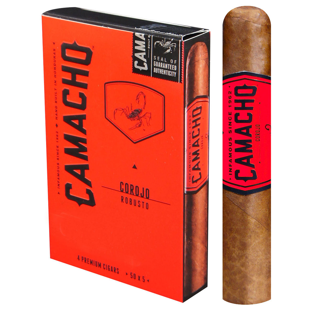 Camacho Corojo Robusto Tubo 4S