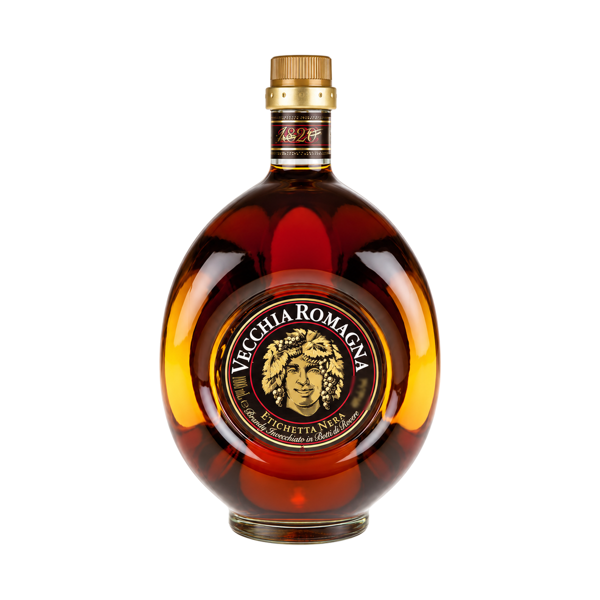 Vecchia Romagna Etichetta Nera, brandy italian, 1 L