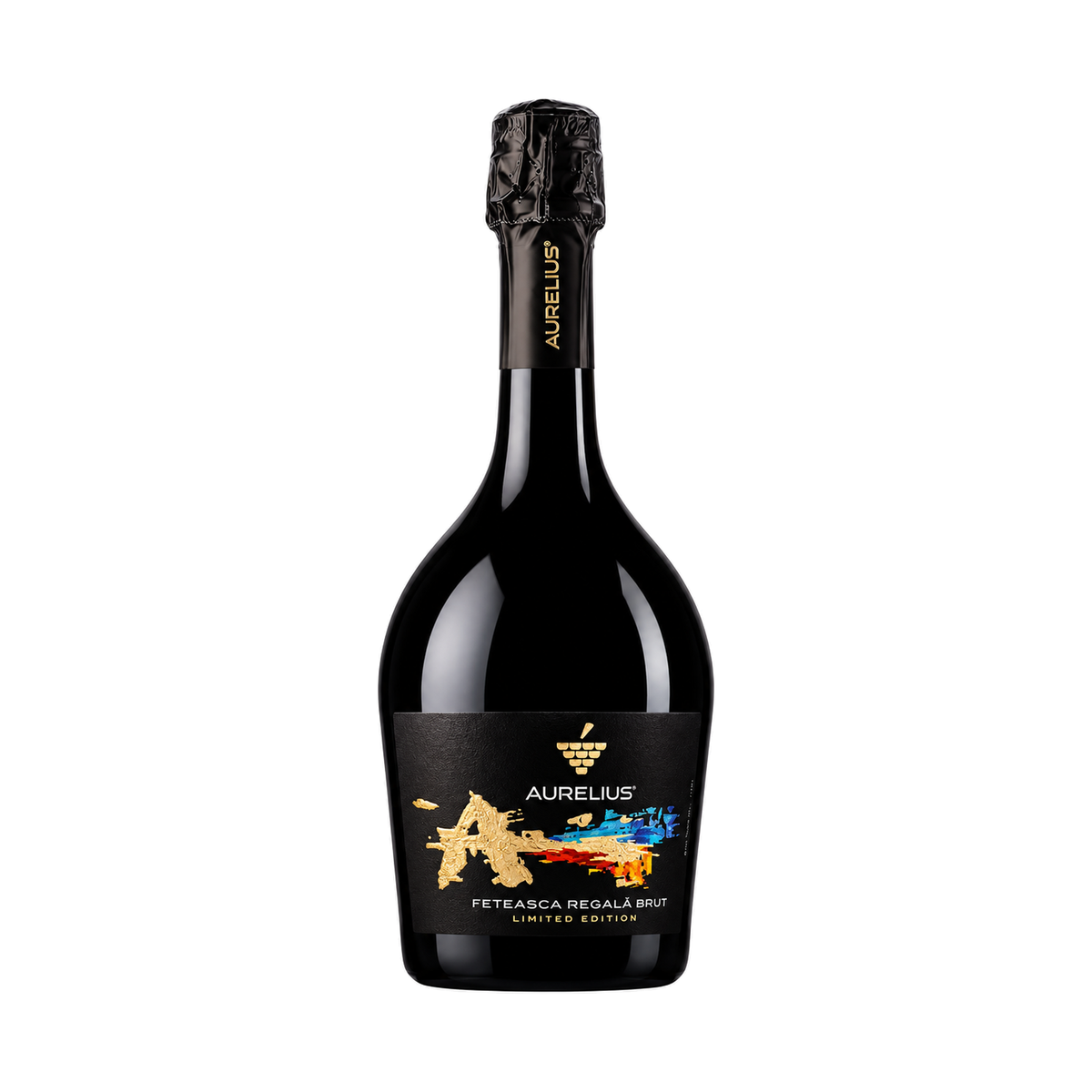 Aurelius Fetească Regală Brut, vin spumant alb brut, 0,75 L