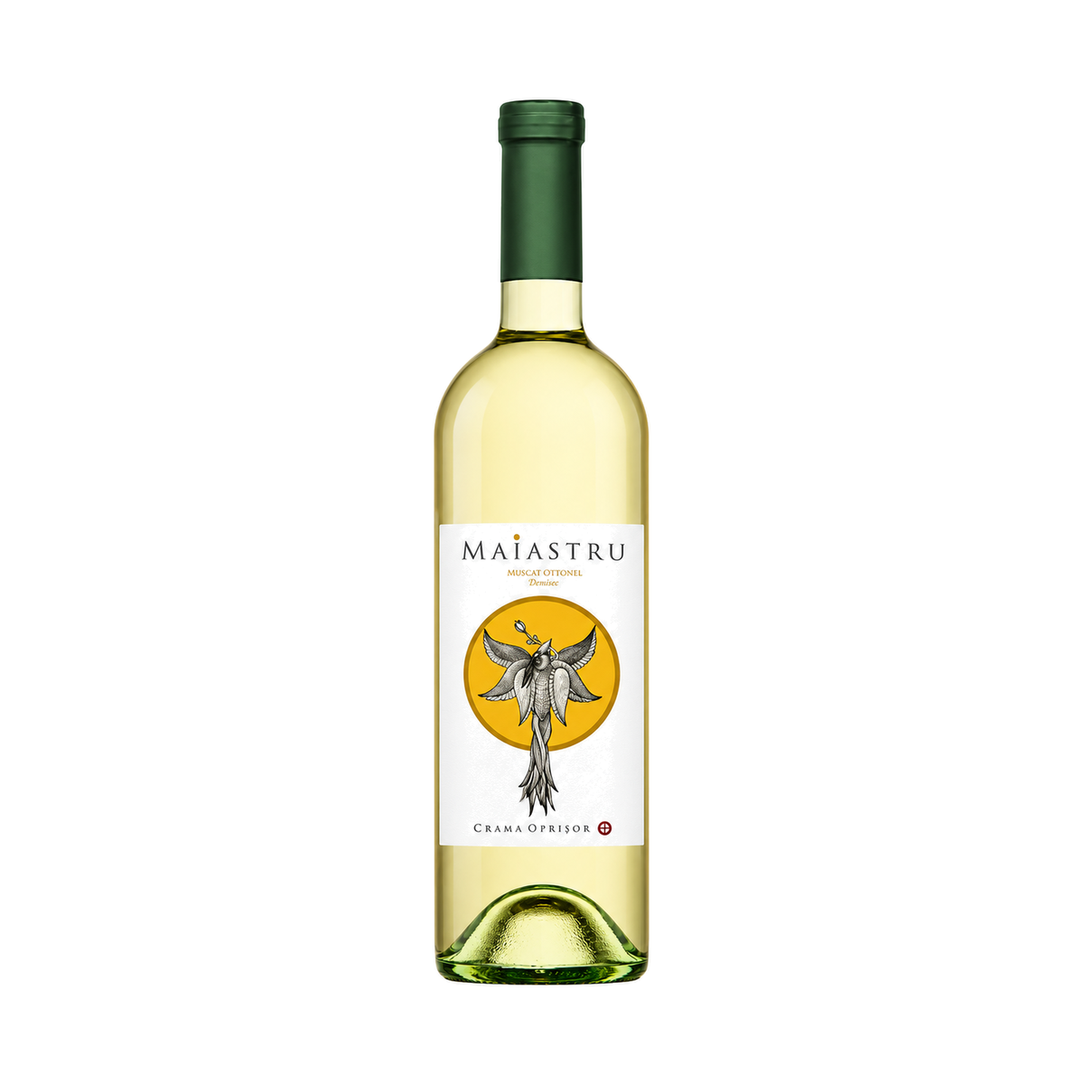 Oprișor Maiastru Muscat Ottonel Demisec, vin alb demisec, 0,75 L