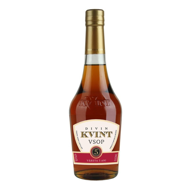 Kvint Divin VSOP 5 Ani, divin moldovenesc, 0,5 L