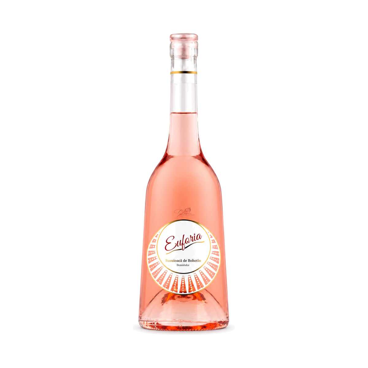 Cotnari Domenii Euforia Busuioacă de Bohotin Demidulce, vin rosé demidulce, 0,75 L