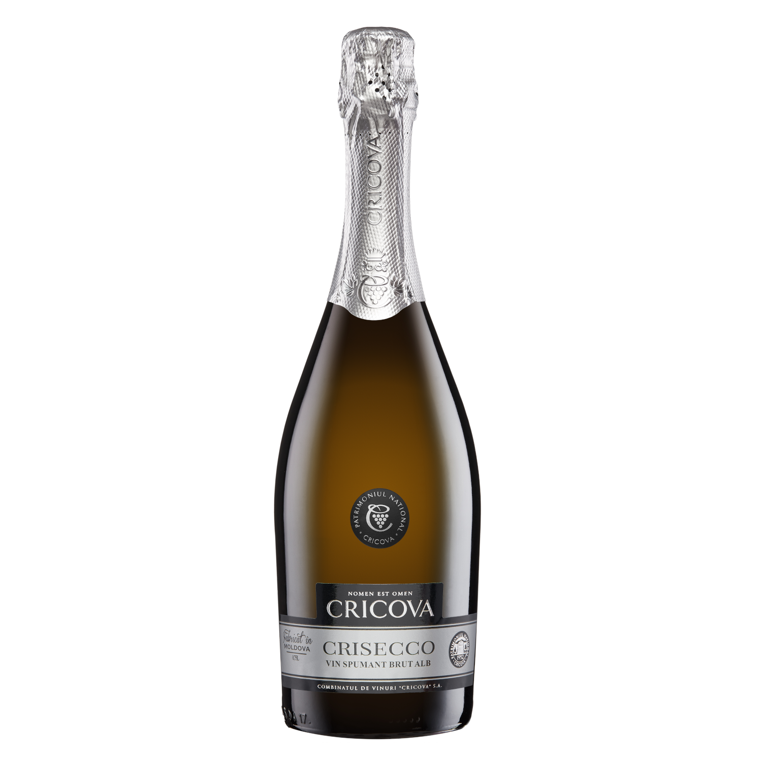 Cricova Crisecco Alb Brut 0.75L 10.5%