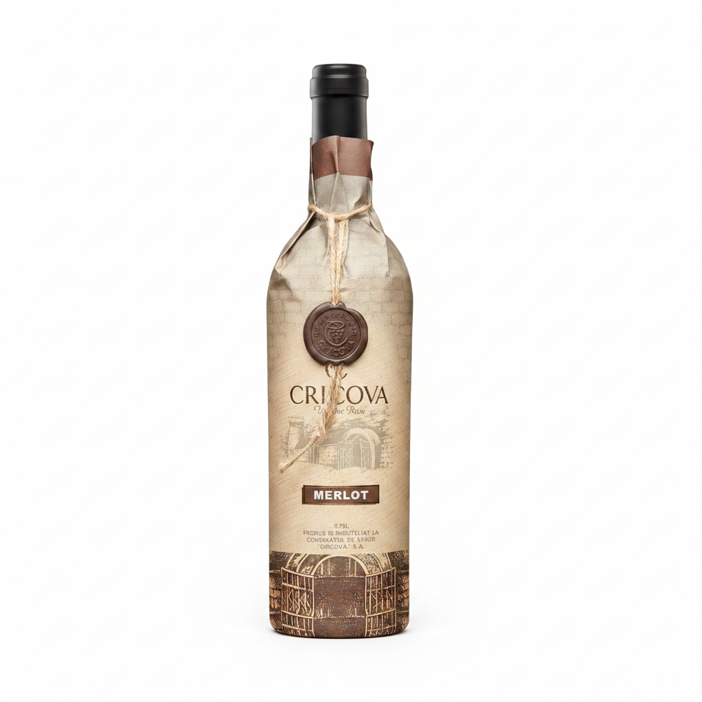 Cricova Hartie Merlot 0.75L 12%