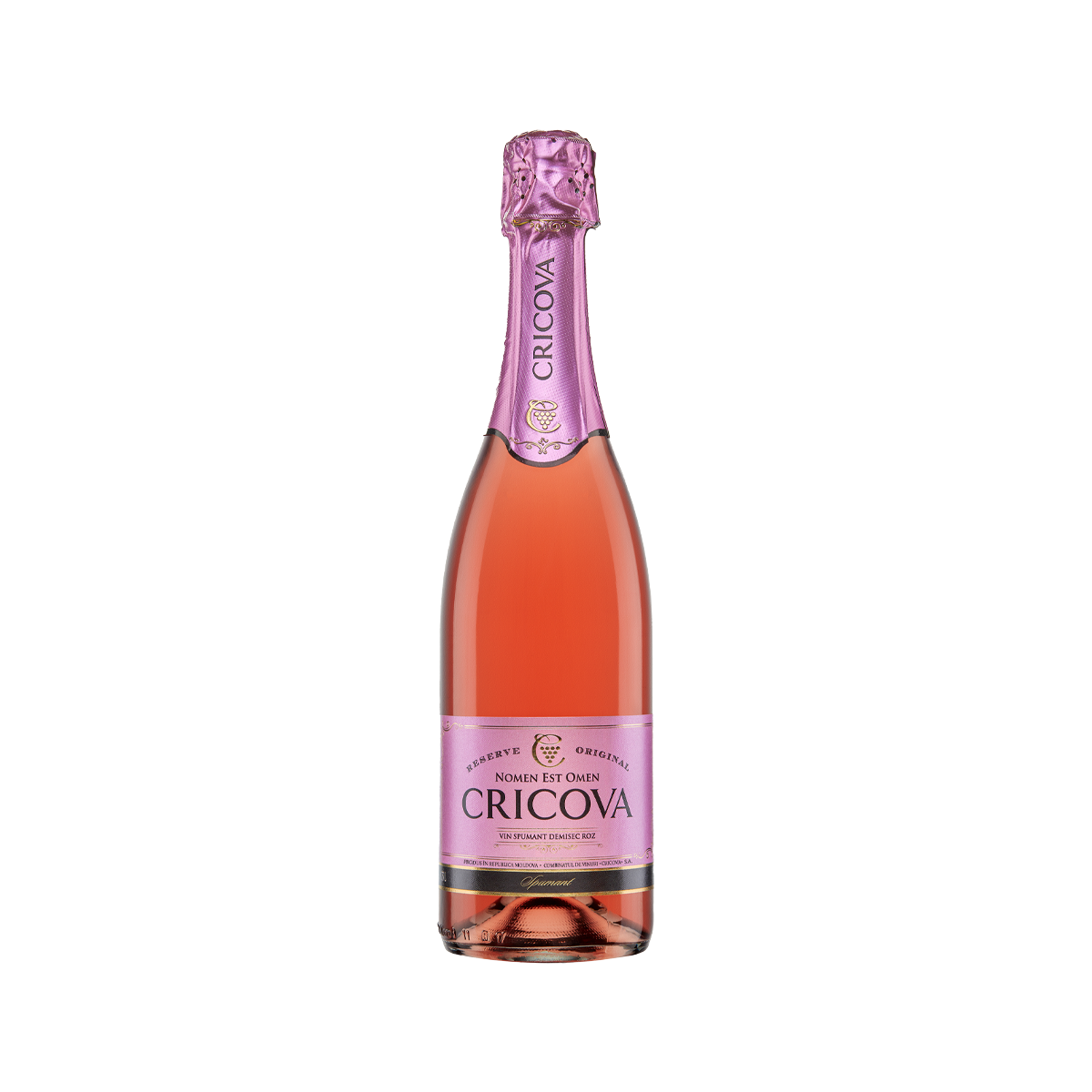 Cricova Spumant Rosé Demisec 0.75L 12%