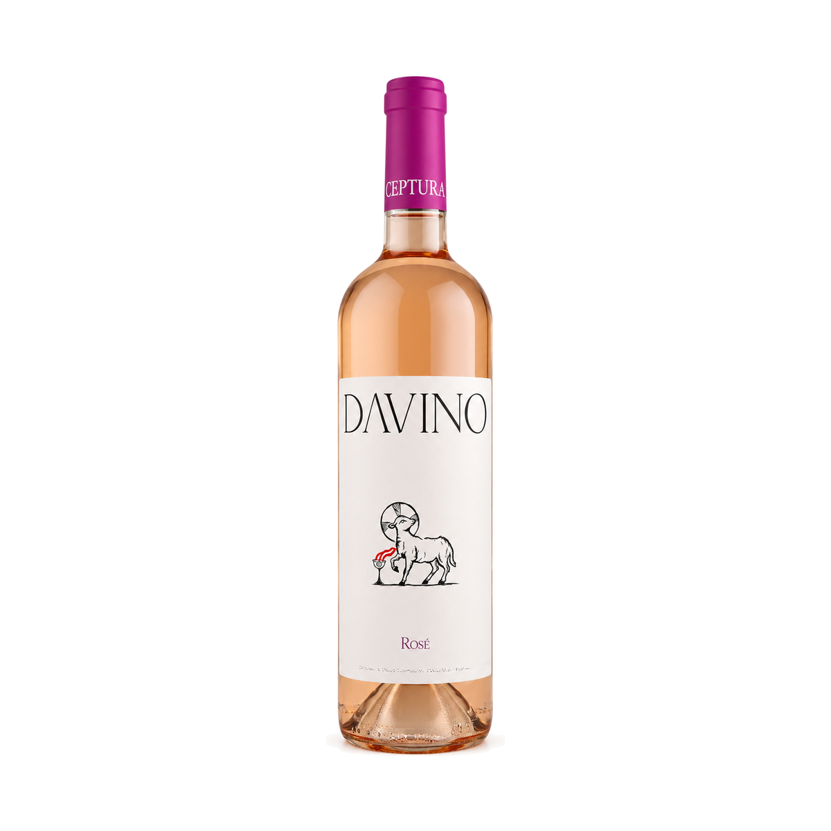 Davino Domaine Ceptura Rosé Sec, vin roze sec, 0,75 L