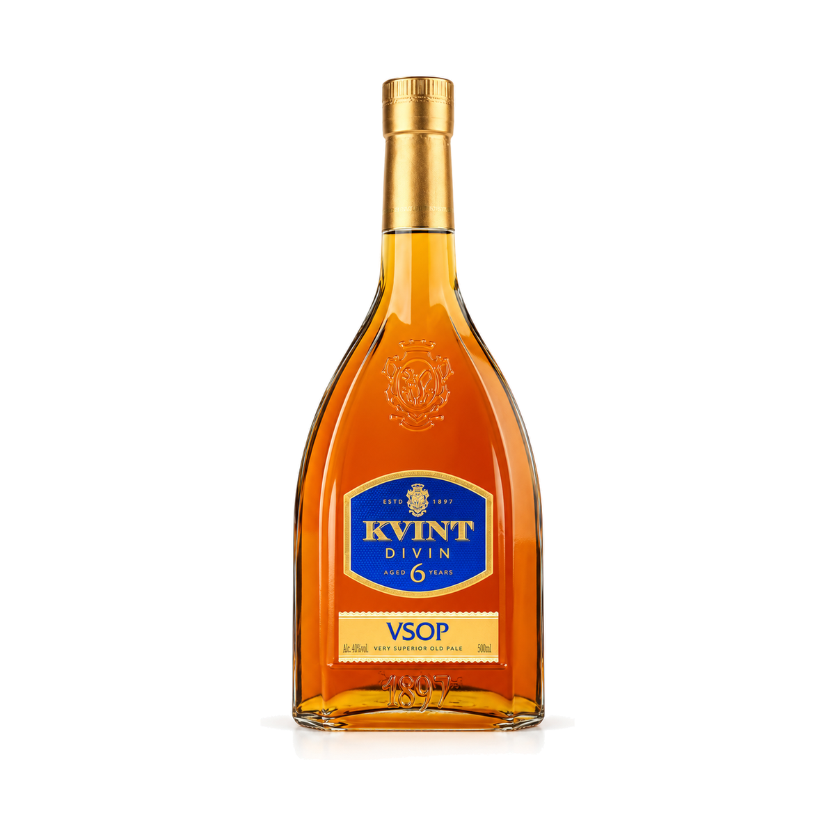Kvint Divin VSOP 6 Ani, divin moldovenesc, 0,5 L