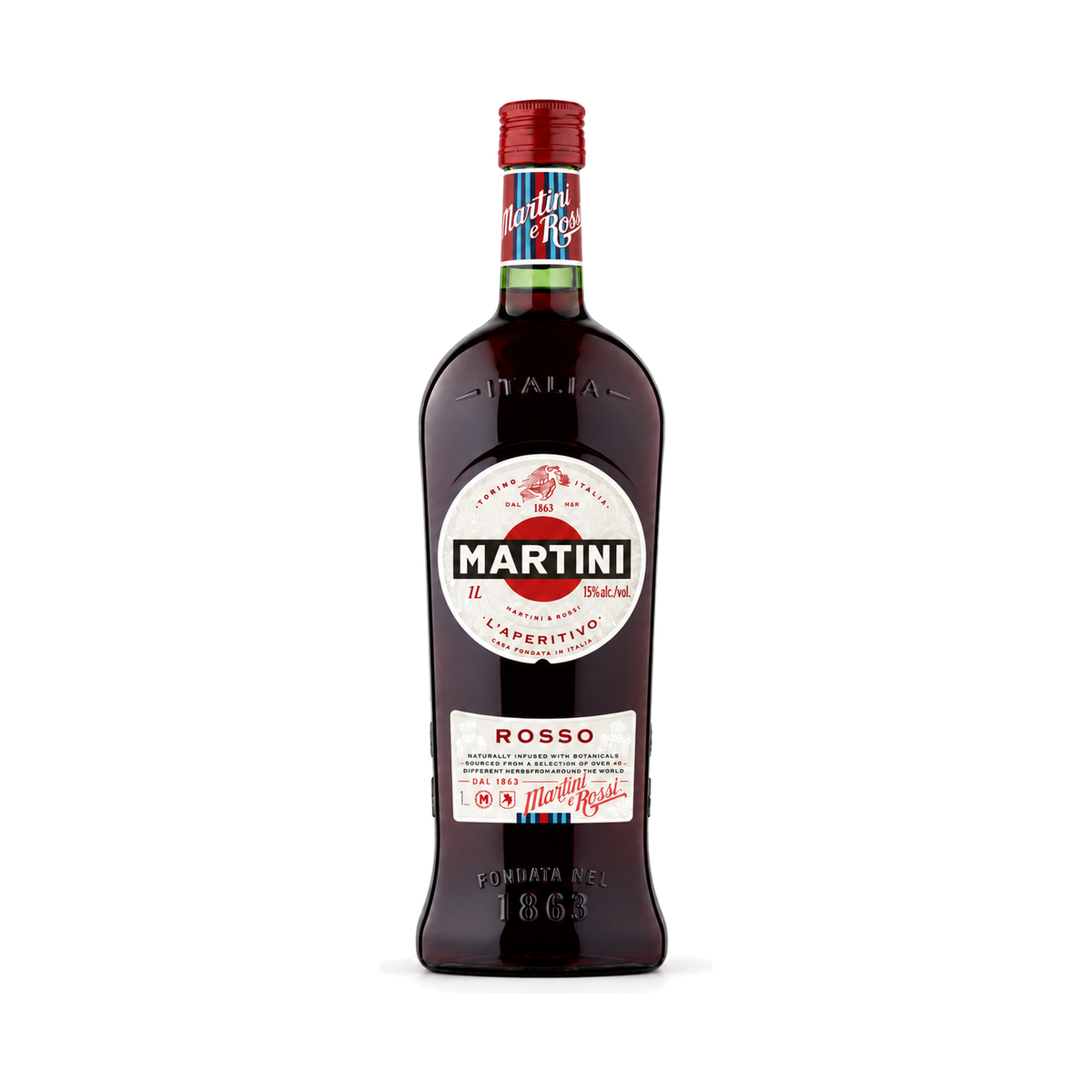Martini Rosso, vermut roșu, 1 L