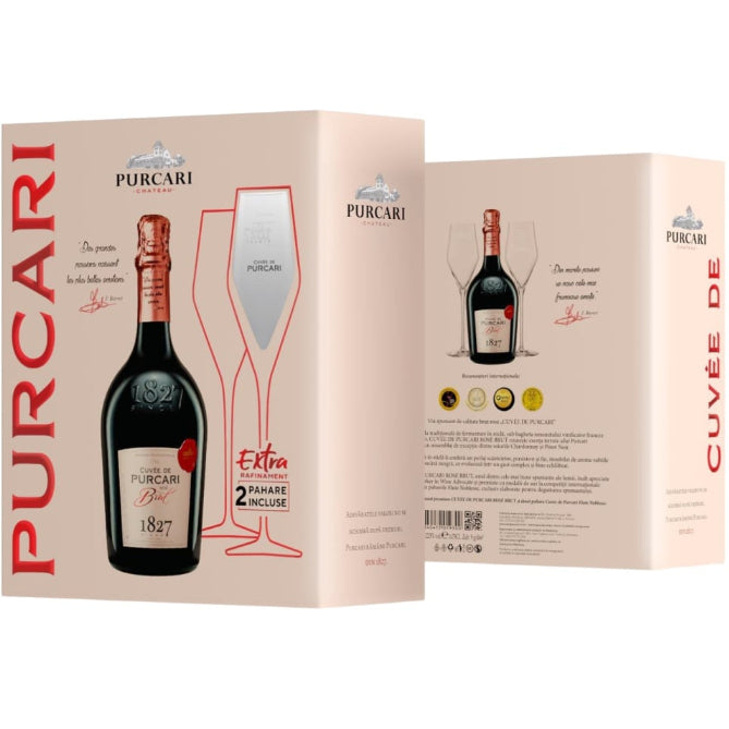 Purcari Cuvée de Purcari Rosé Brut Cutie Cadou Sec 0.75L 12.5%