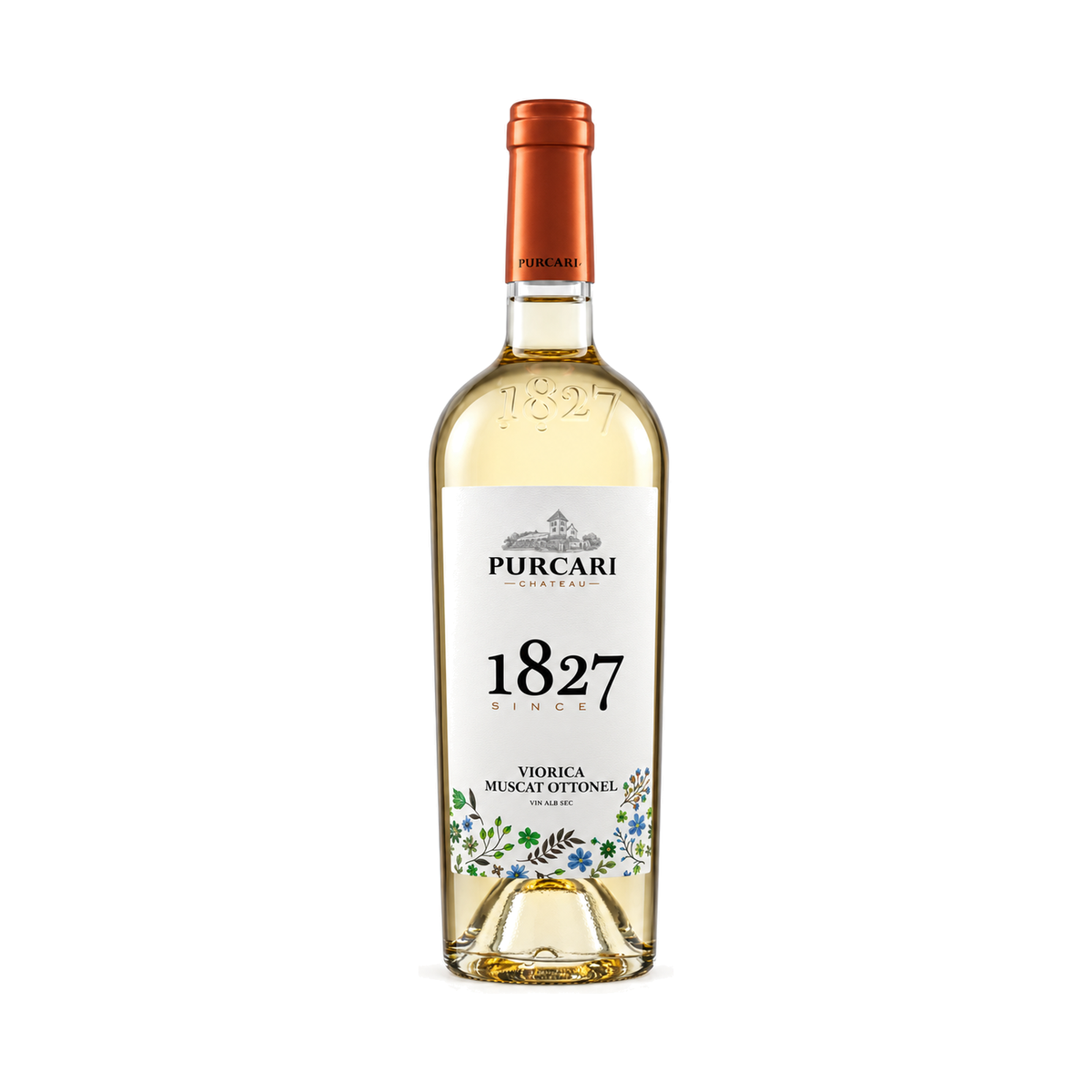 Purcari Viorica & Muscat Ottonel Sec, vin alb sec, 0,75 L