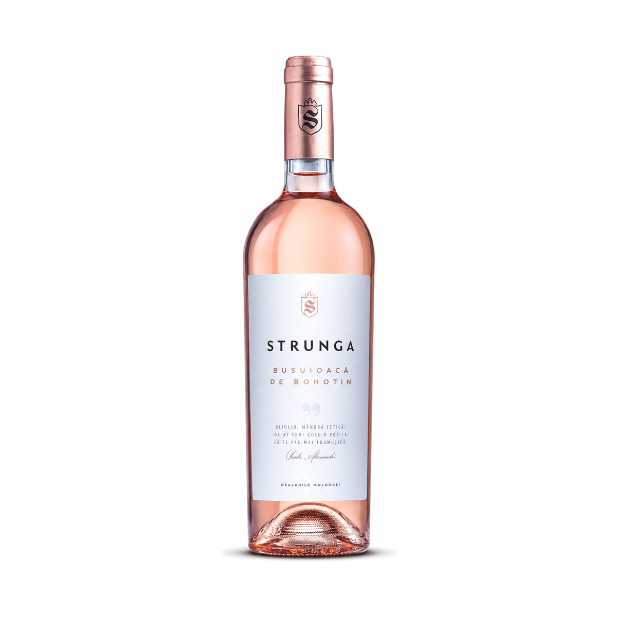 Strunga Busuioacă de Bohotin Sec, vin roze sec, 0,75 L