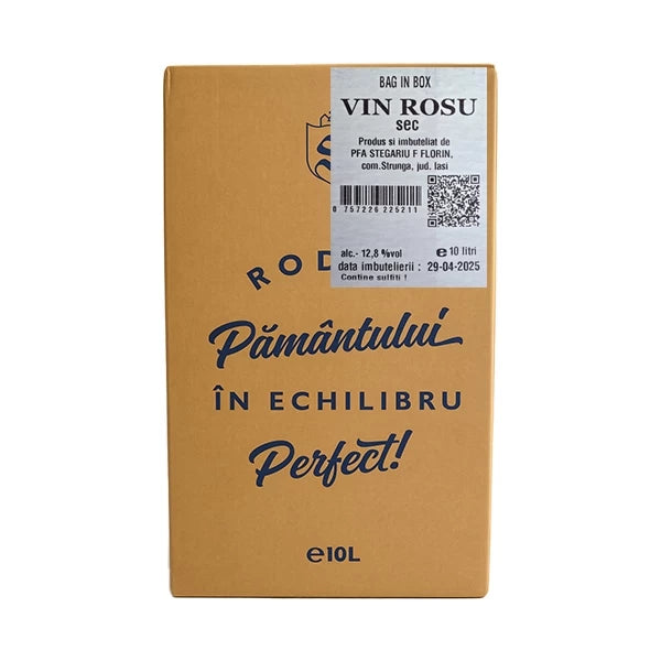 Strunga Vin Rosu Sec BiB 10L 12.8%