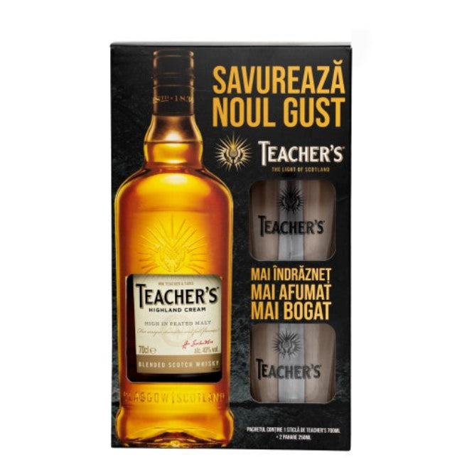 Teacher's Highland Cream + 2 Pahare 0.7L 40%