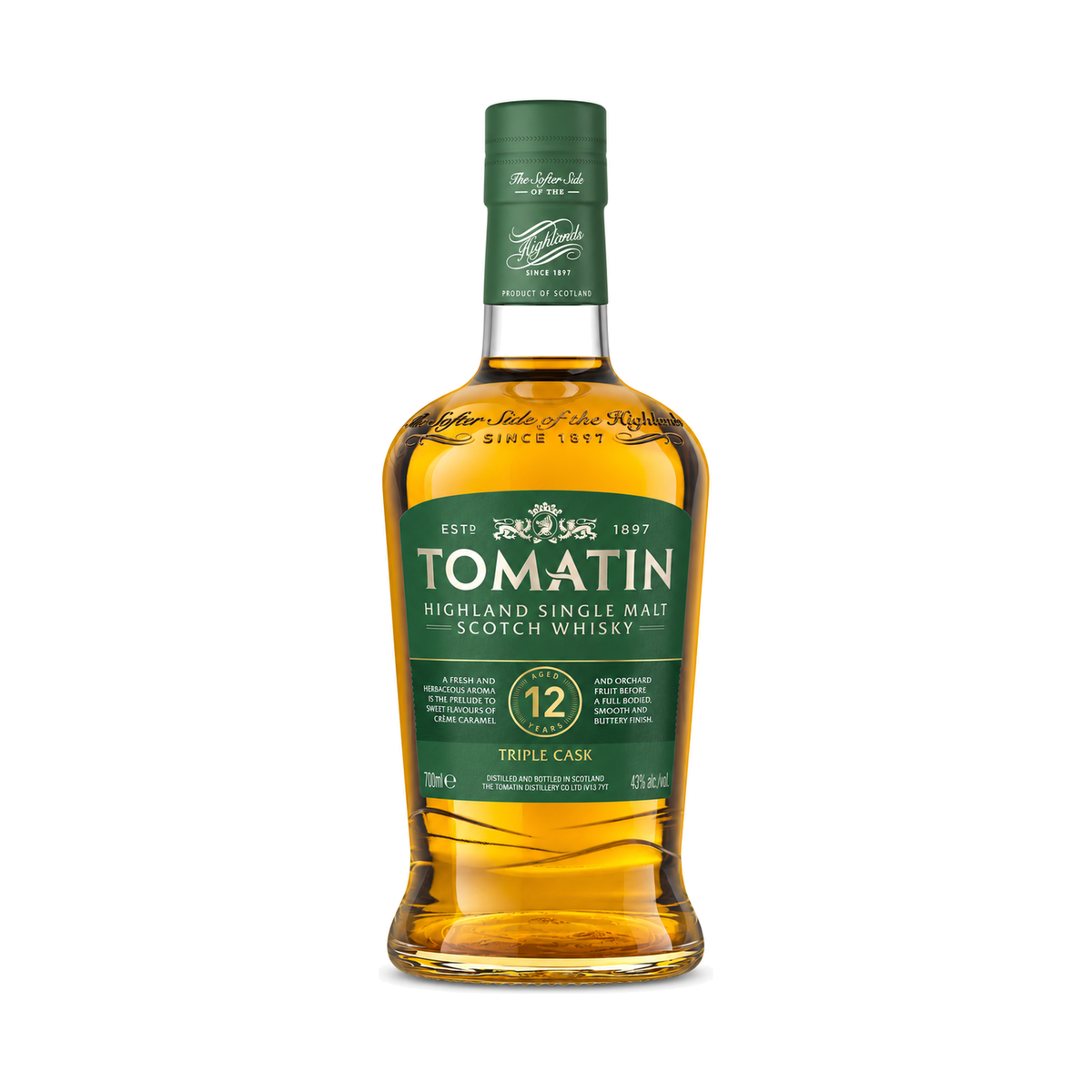 Tomatin 12 Ani Triple Cask, whisky single malt scoțian, 0,7 L