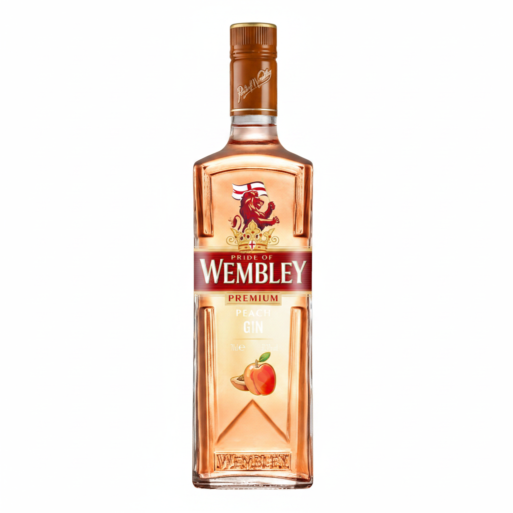 Wembley Peach Gin 0.7L 37.5%